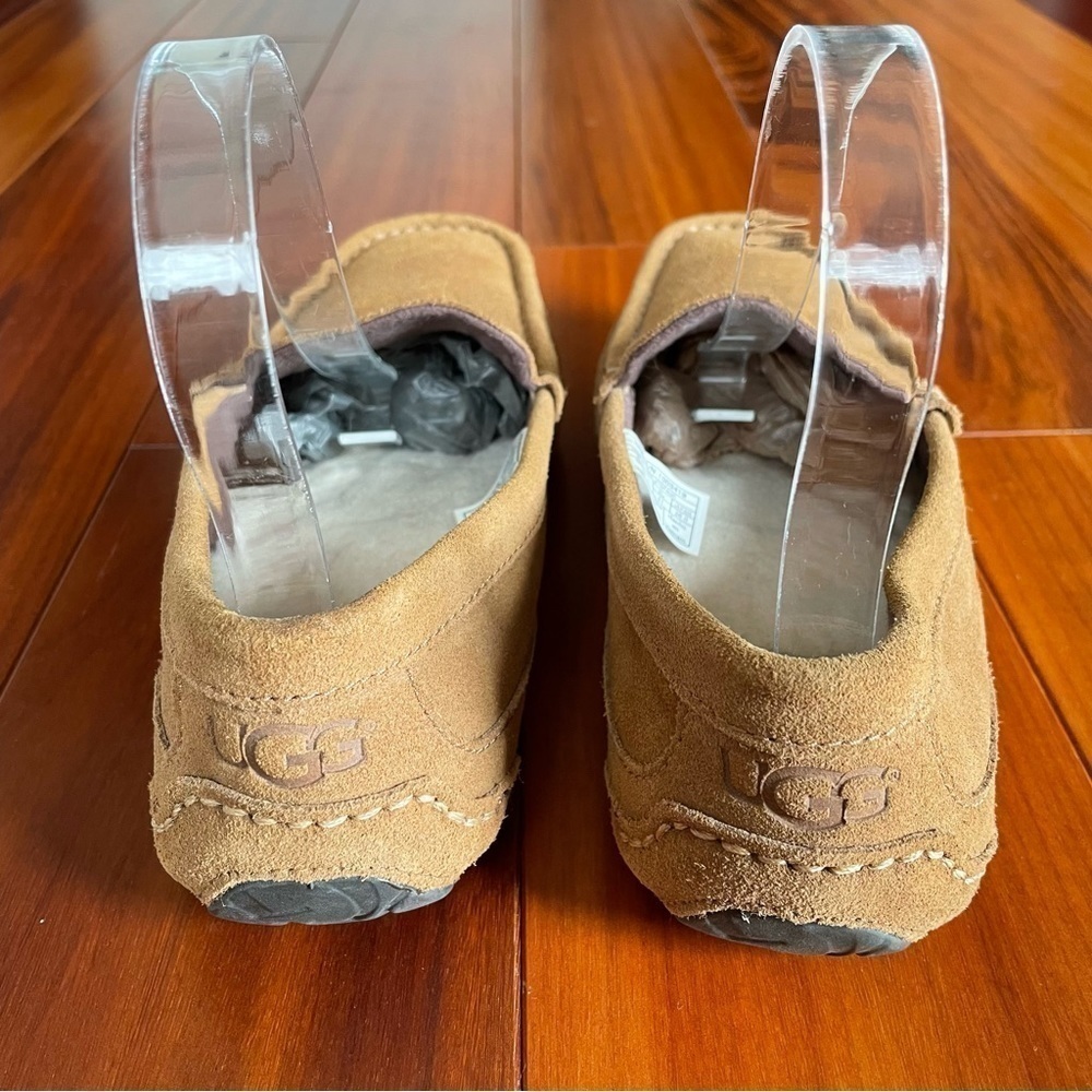 UGG Alder Faux Shearling Lined Suede Camel Slipper Shoes Size 8 - Picture 6 of 12